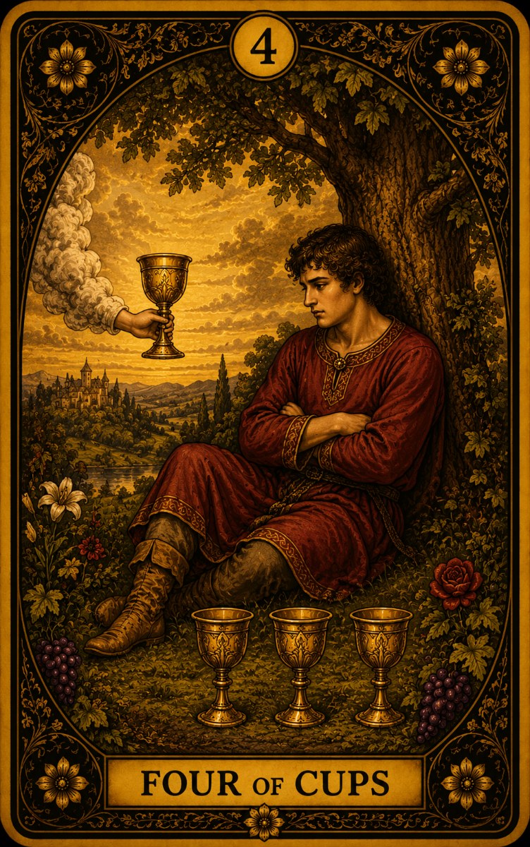 Four of Cups tarot card