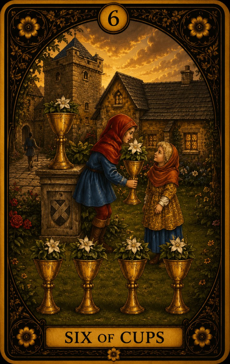 Six of Cups tarot card