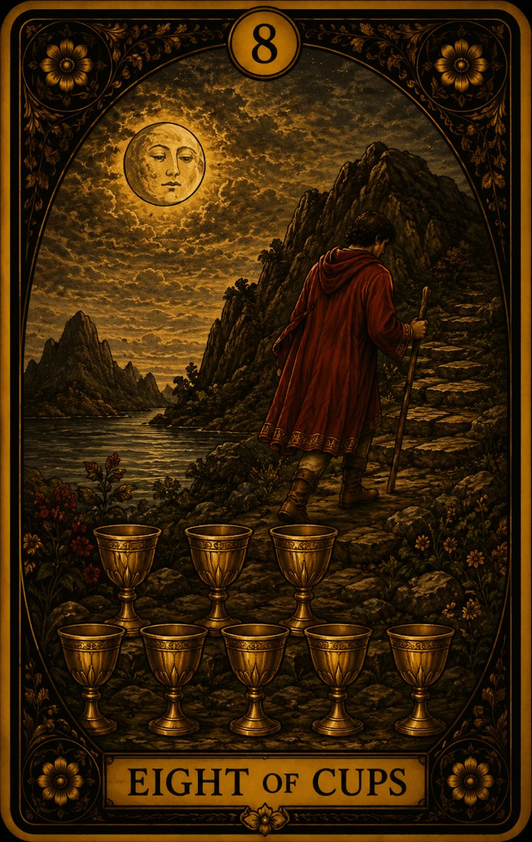 Eight of Cups tarot card