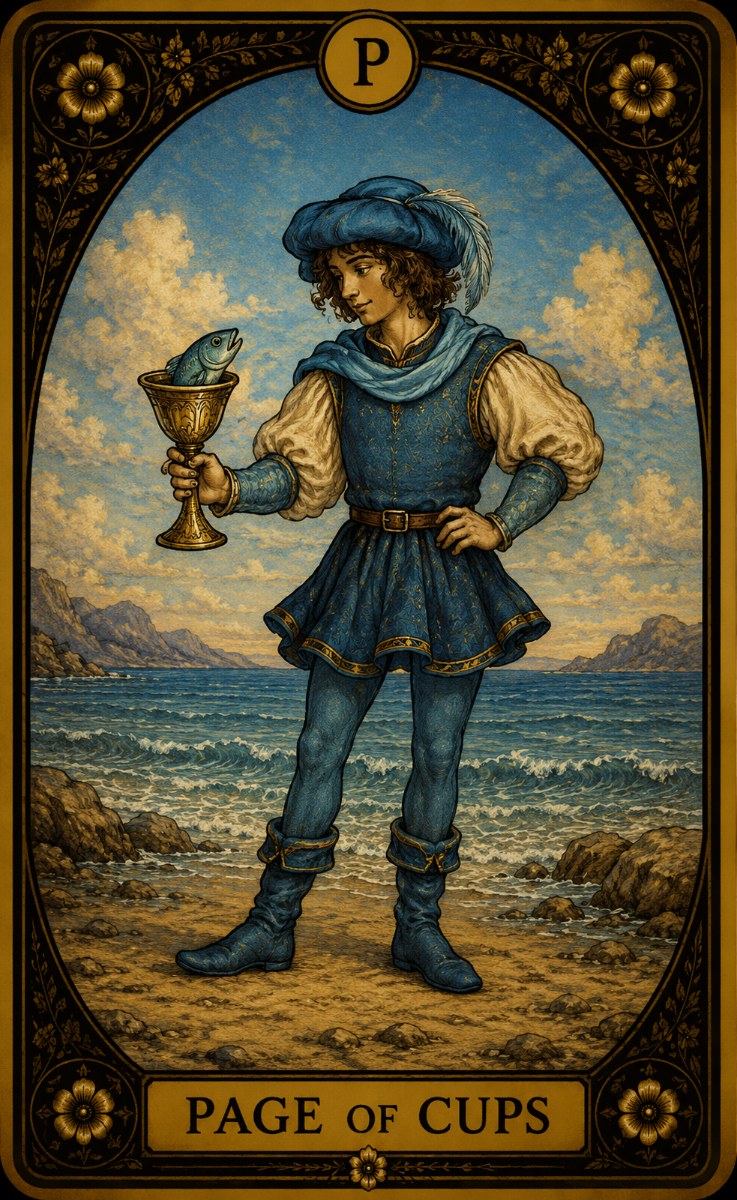Page of Cups tarot card