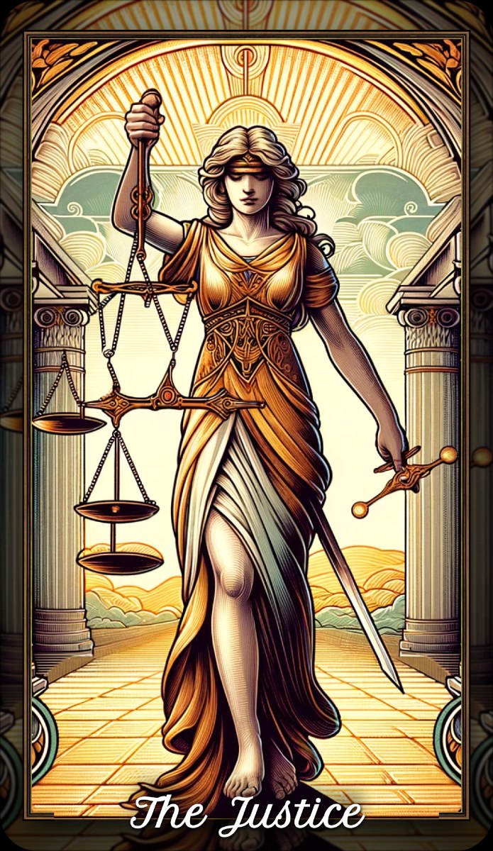 Justice tarot card