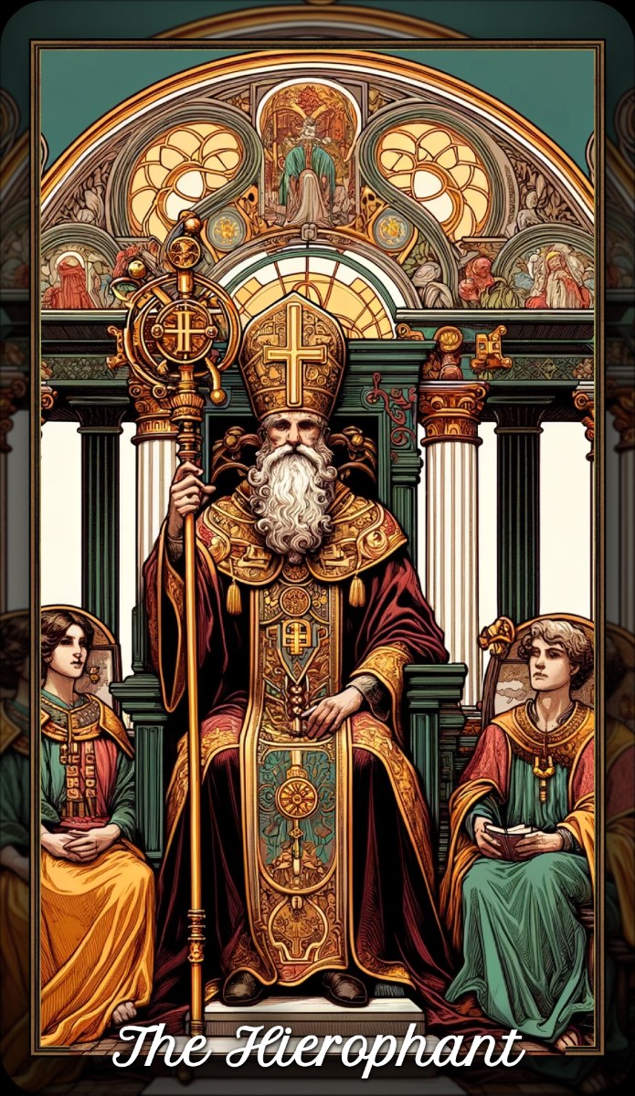 The Hierophant tarot card