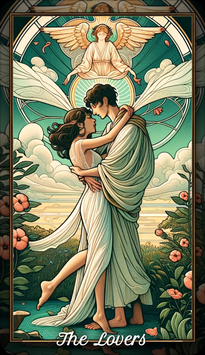The Lovers tarot card