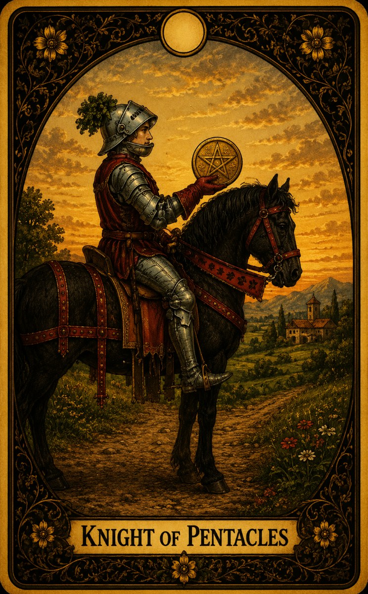 Knight of Pentacles tarot card