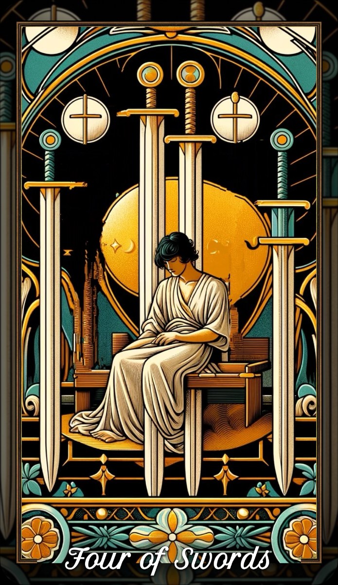 Four of Swords tarot card