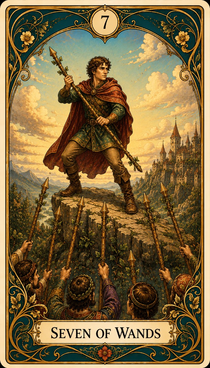 Seven of Wands tarot card
