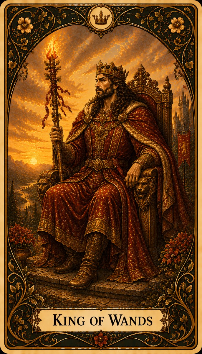 King of Wands tarot card