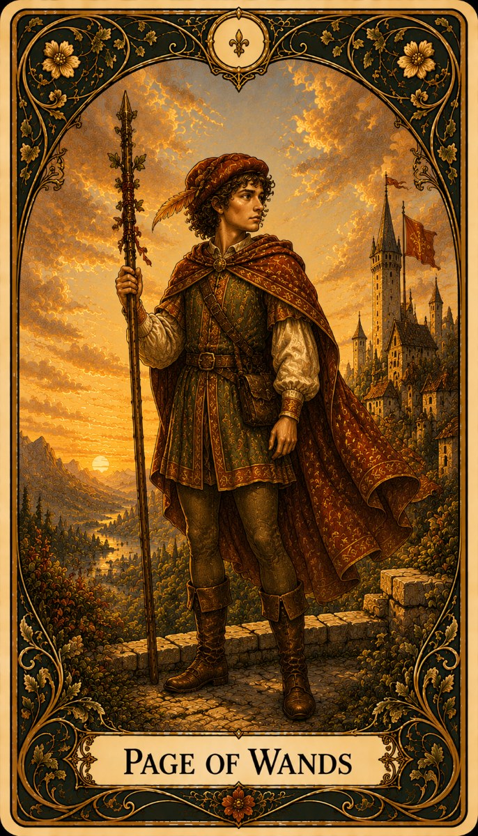 Page of Wands tarot card