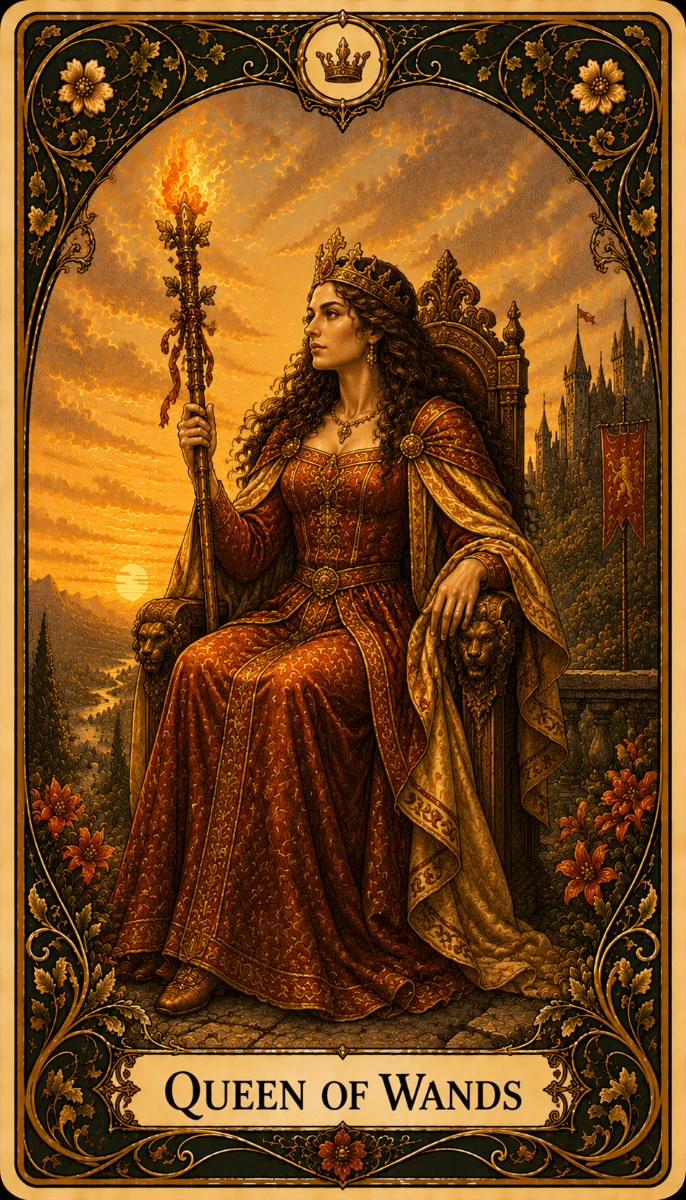 Queen of Wands tarot card